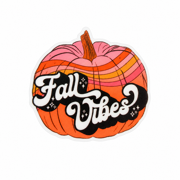 Fall Vibes Pumpkin | Plastic Add-On - BadgeSmith