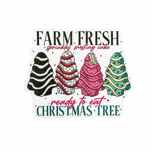Farm Fresh Christmas Tree | Plastic Add-On - BadgeSmith