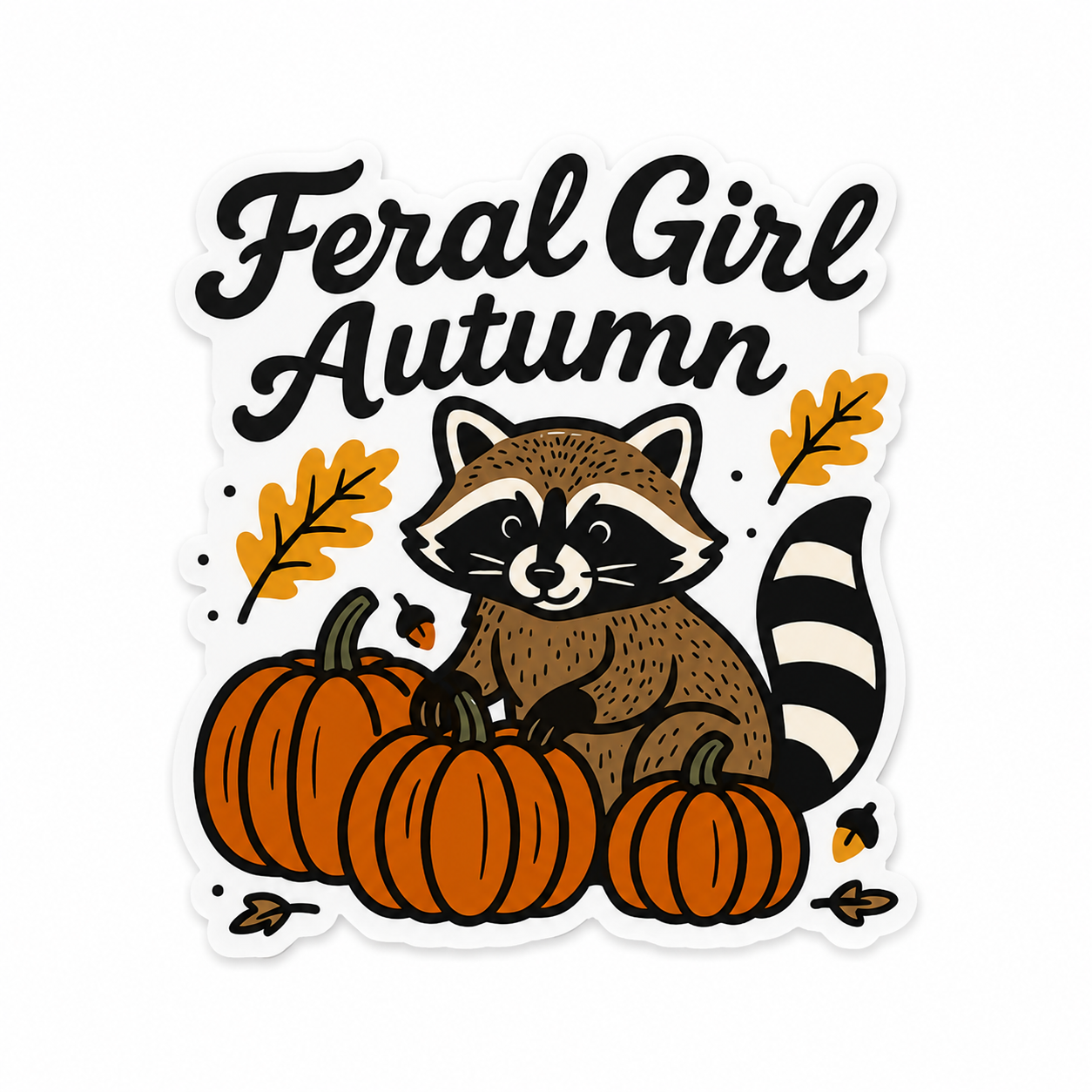 Feral Girl Autumn | Plastic Add-On - BadgeSmith