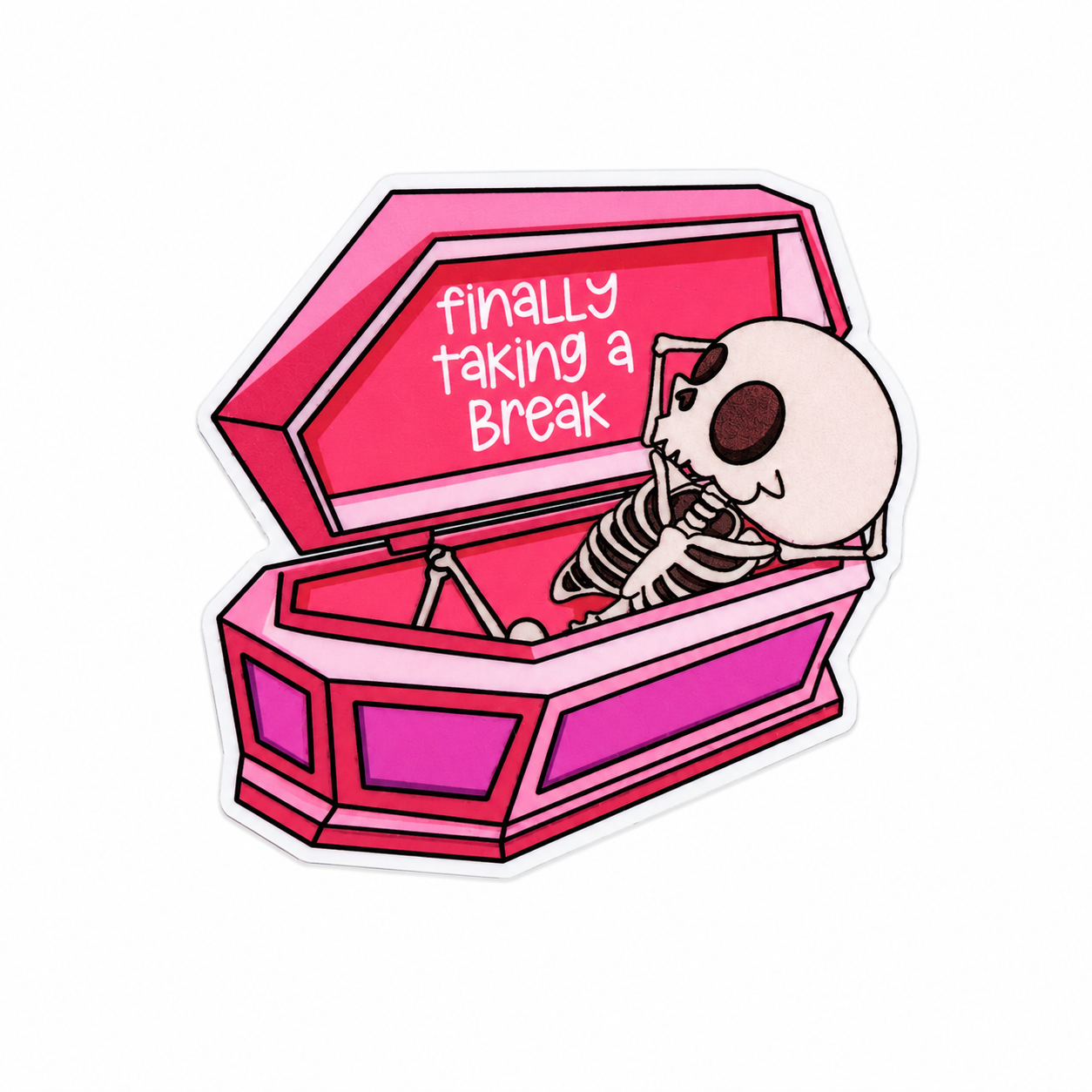Finally Taking a Break | Plastic Add-On - BadgeSmith