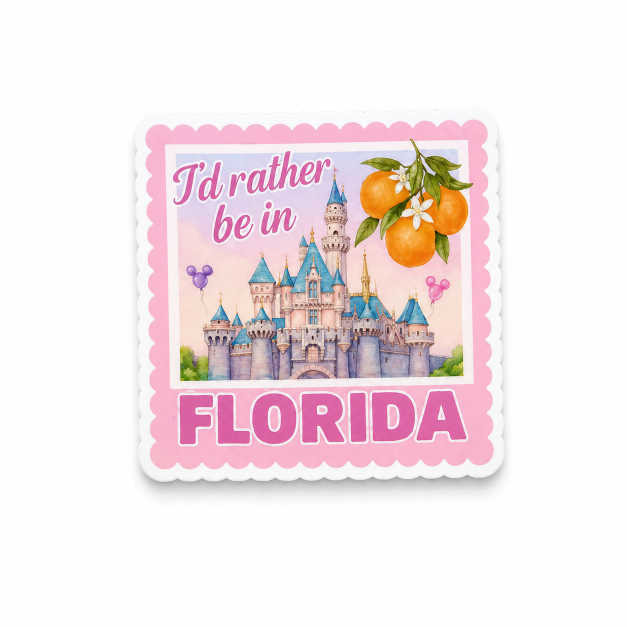 Disney World Castle Stamp | Plastic Add-On - BadgeSmith