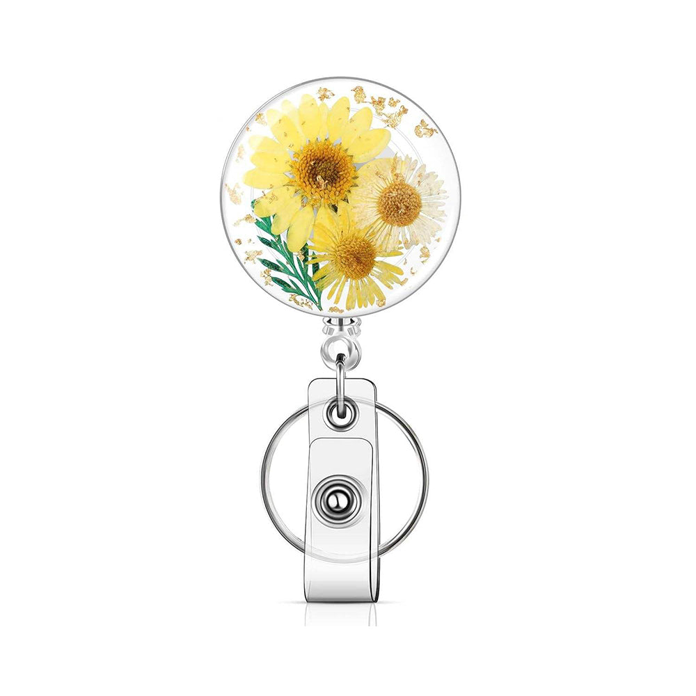 Dried Flower Badge Reel - BadgeSmith