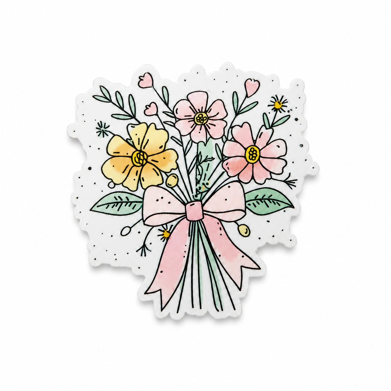 Flower Bouquet | Plastic Add-On - BadgeSmith