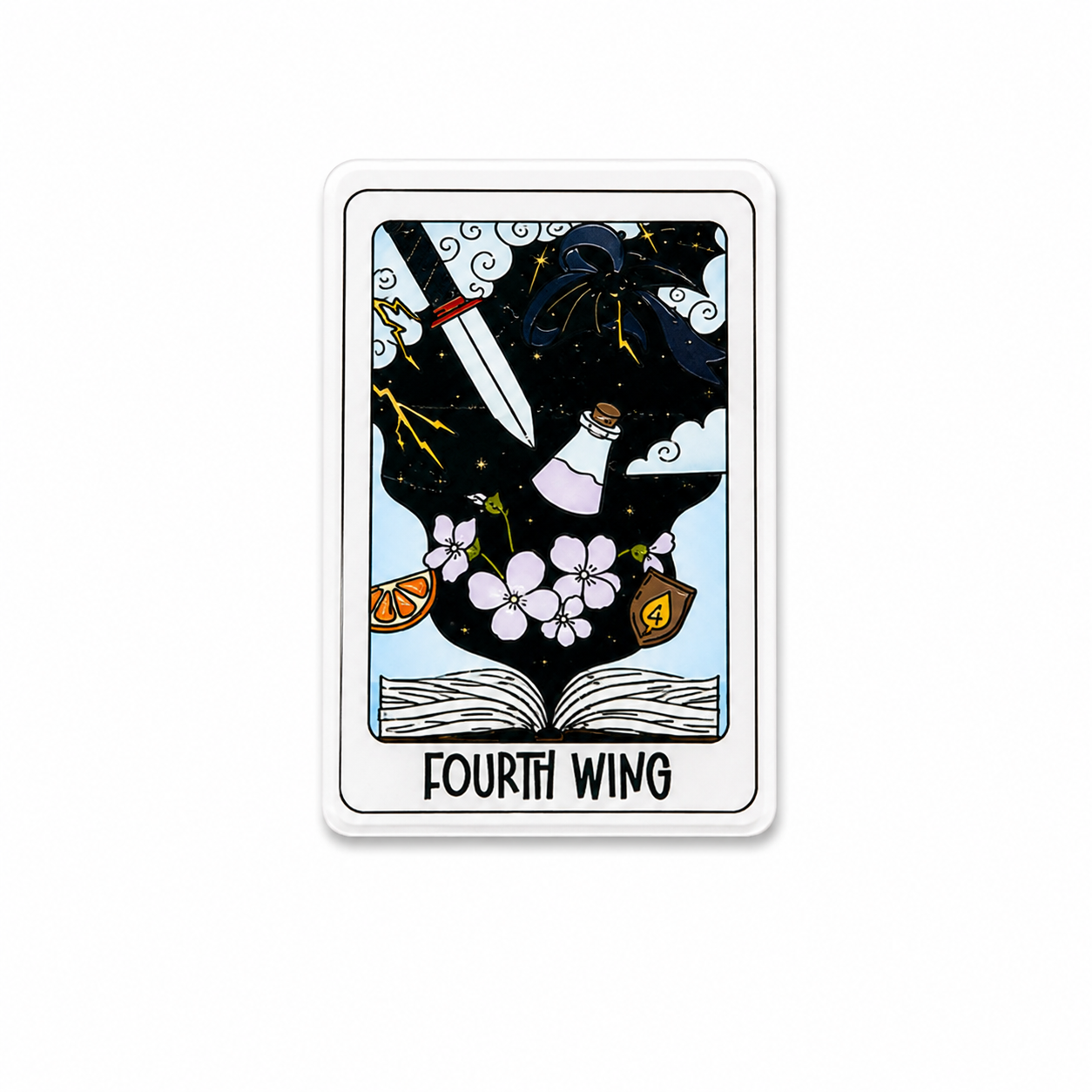 Fourth Wing | Plastic Add-On - BadgeSmith