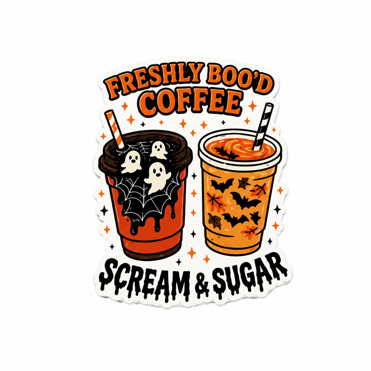 Freshly Boo’d Coffee | Plastic Add-On - BadgeSmith