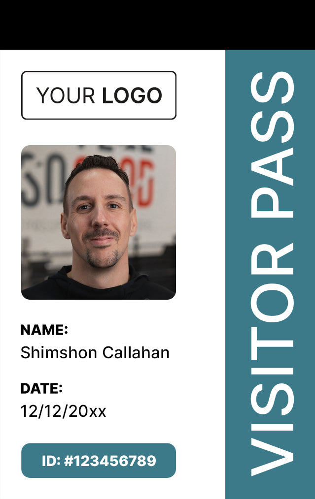 Elegant Corporate Badge - Custom Logo ID - BadgeSmith