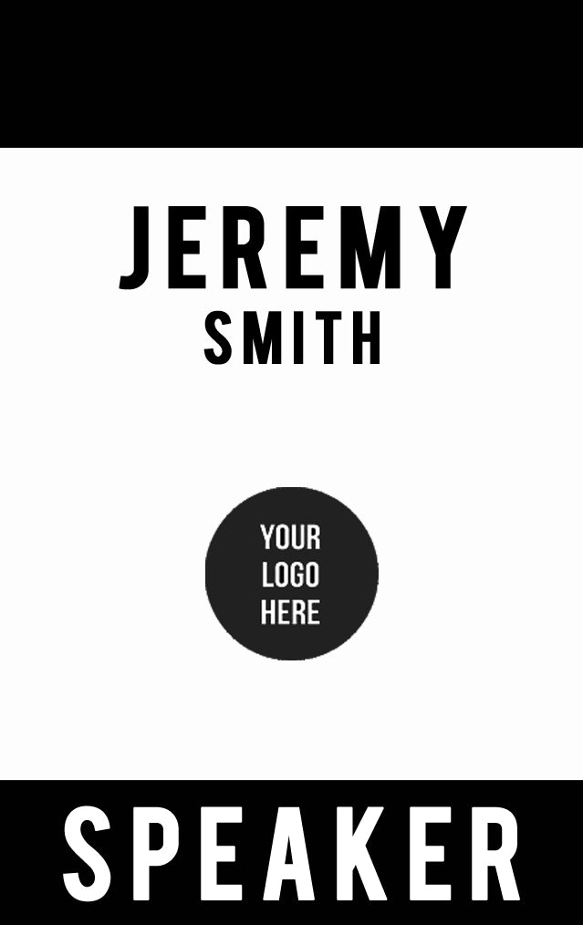 Custom Logo Badge - Conference or Exhibition Badge - BadgeSmith