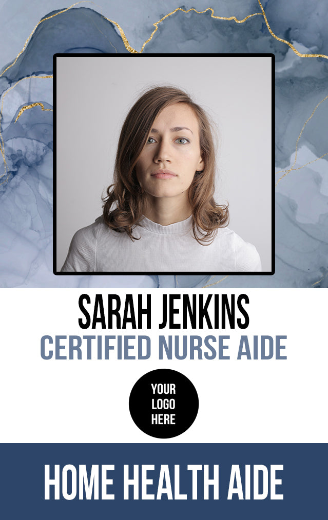Home Health Aide Badge - Personalized ID for Caregivers - BadgeSmith