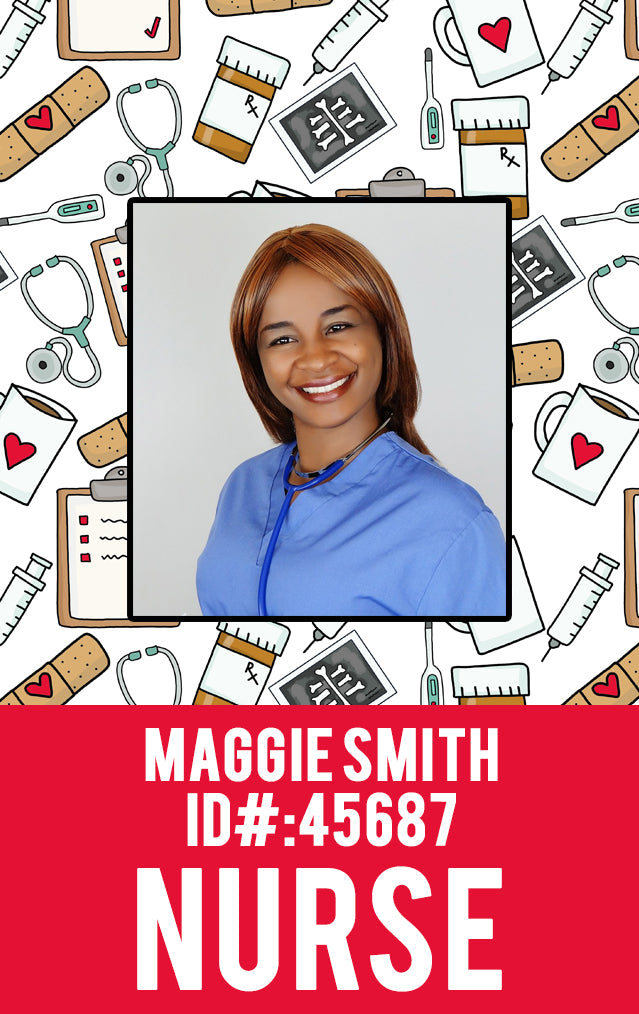 Nurse ID Badge - Medical Staff - BadgeSmith
