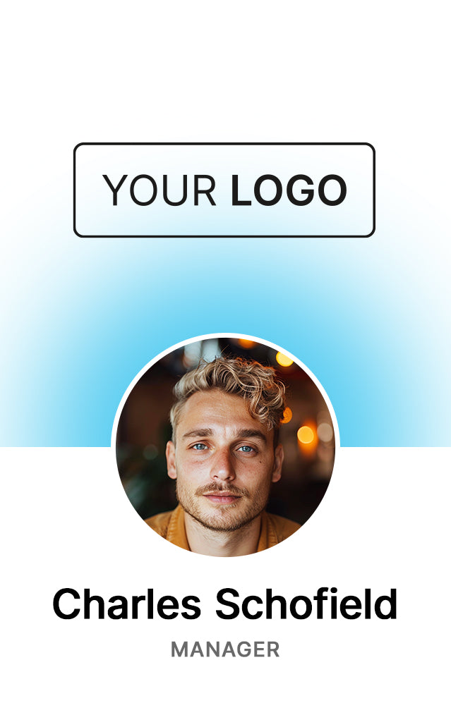 Personalized Corporate ID Badge - Custom Employee Identification Card - BadgeSmith