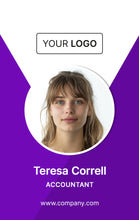 Load image into Gallery viewer, Corporate ID Badge - Sleek Design - BadgeSmith
