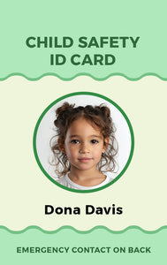 Child ID Badge - Personalized Safety Identification - BadgeSmith