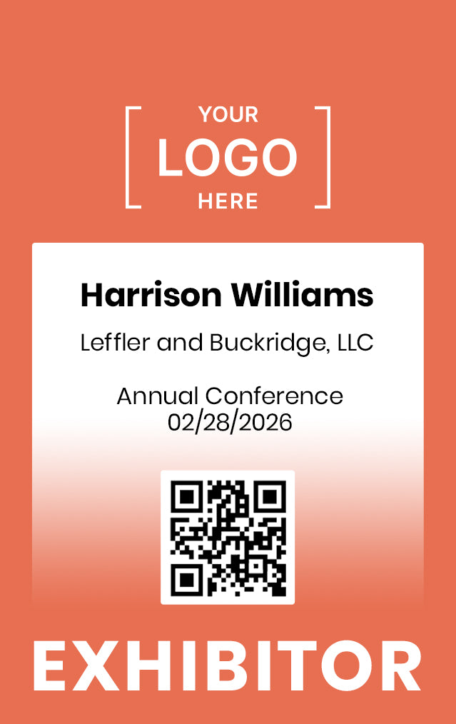 Exhibitor ID Badge - Custom Design - BadgeSmith