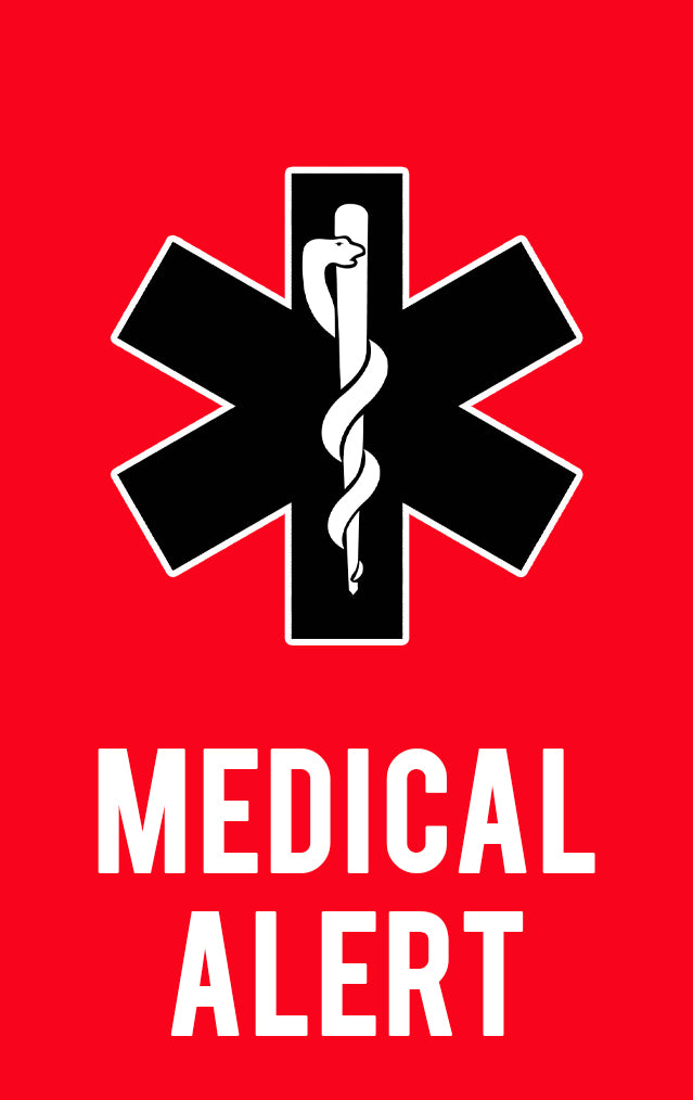 General Medical Alert ID Card - Personalized Medical Information Card - BadgeSmith