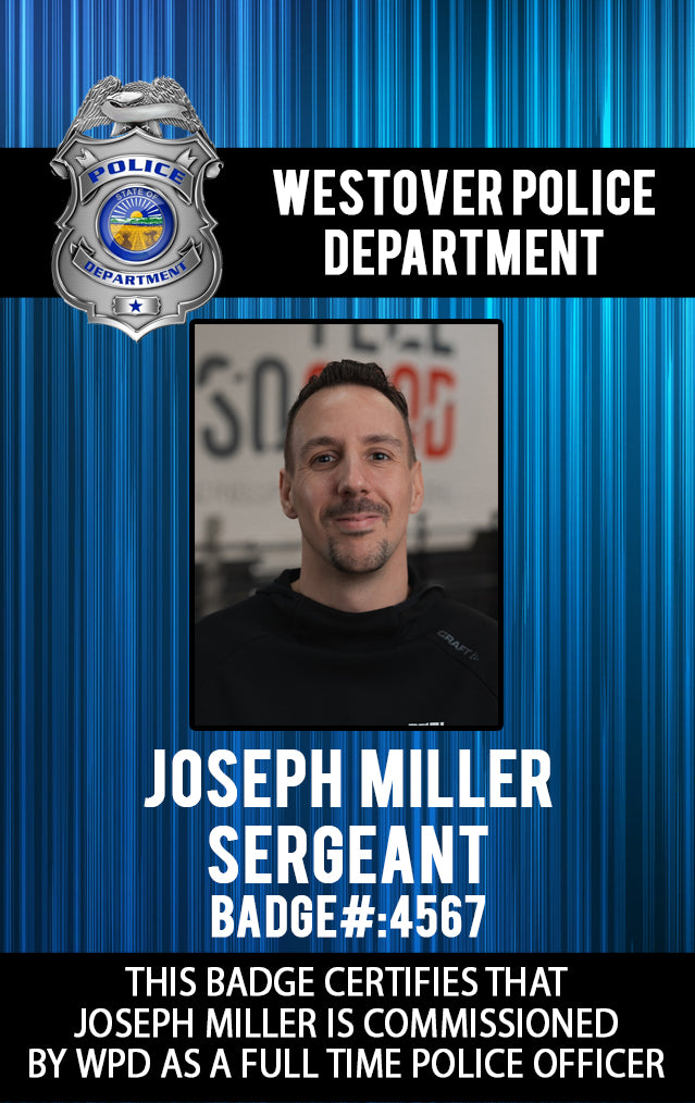 Police Officer Badge - Customizable Law Enforcement ID - BadgeSmith