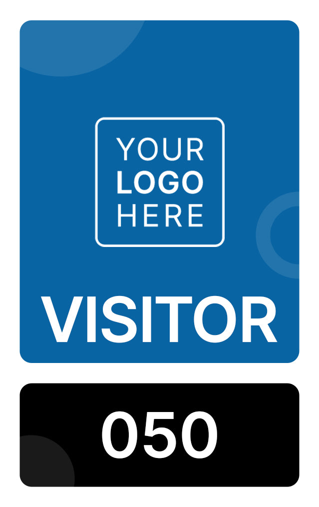 Corporate Visitor Badge - Customizable Event Entry Pass - BadgeSmith