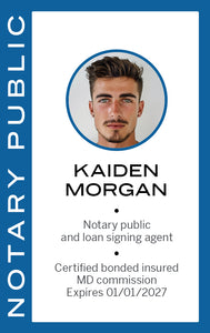 Premium Notary ID Badge - Personalized Design - BadgeSmith
