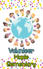 Load image into Gallery viewer, World Theme Volunteer Hall Pass - Elementary School - BadgeSmith
