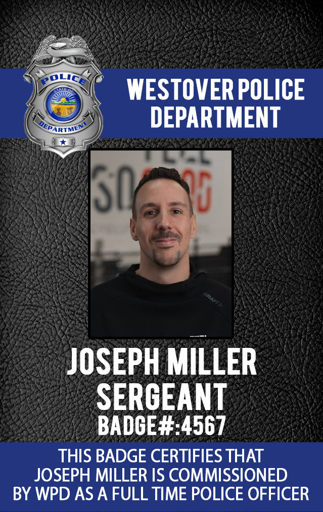 Custom Police Officer Badge - Law Enforcement ID Card - BadgeSmith