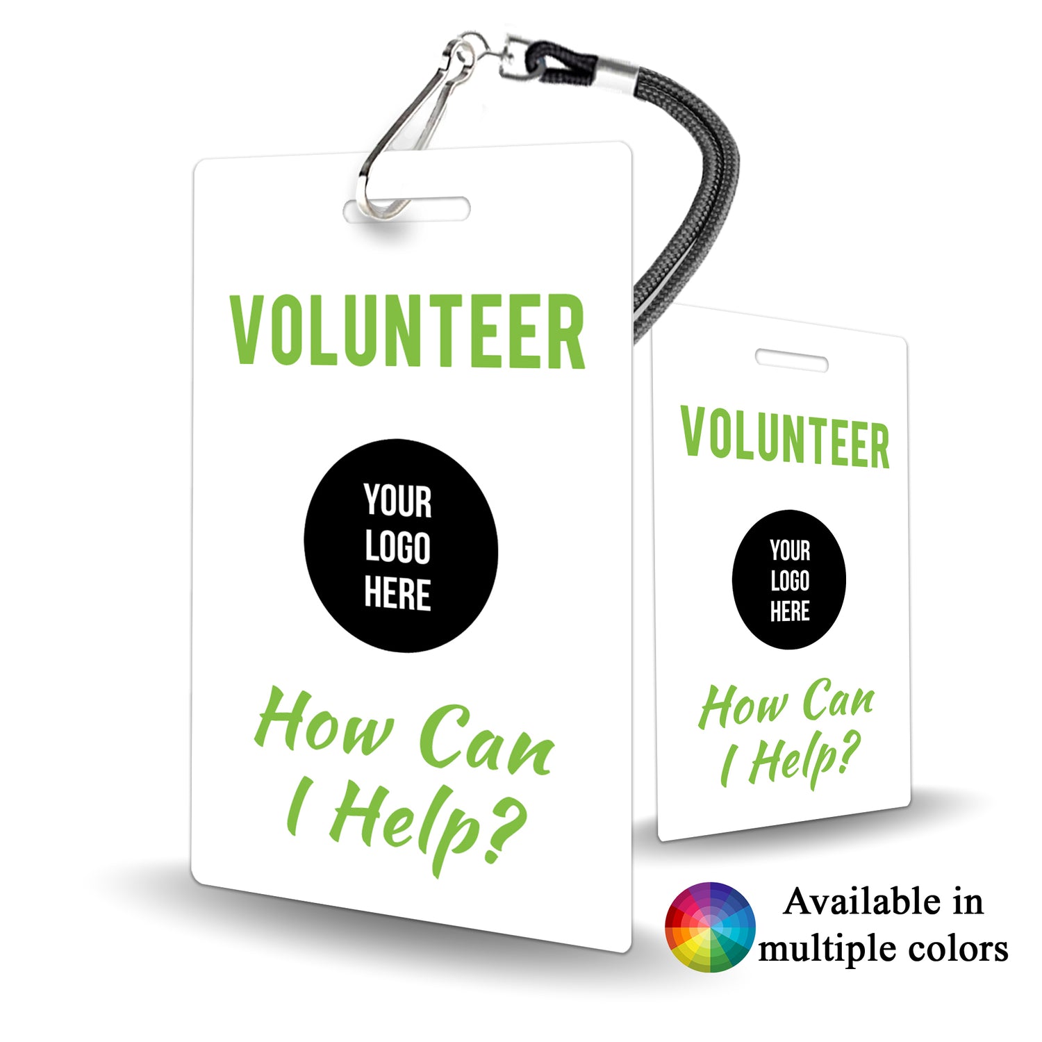 Generic Volunteer Hall Pass - School or Organization - BadgeSmith