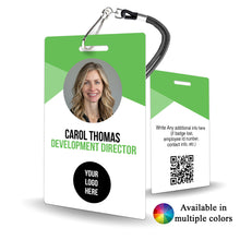 Load image into Gallery viewer, Geometric Administration Staff Badge for Non-Profit Custom - BadgeSmith
