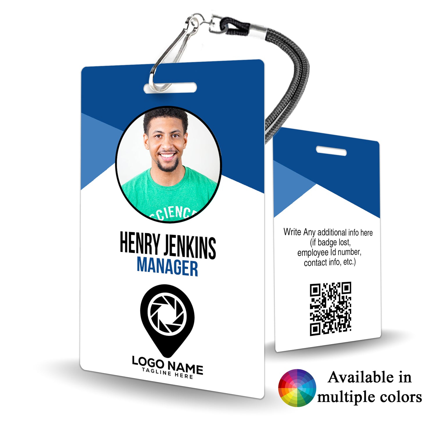 Geometric Abstract ID Badge - BadgeSmith