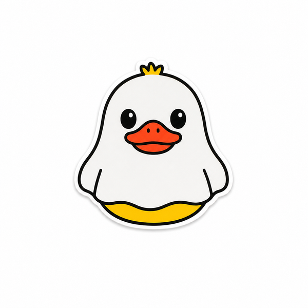 Ghost Duck Halloween | Plastic Add-On - BadgeSmith