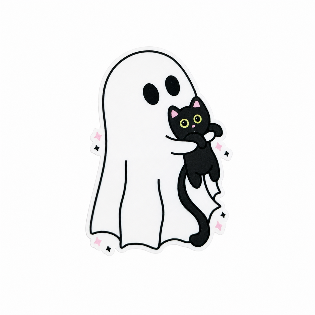 Ghost Cat | Plastic Add-On - BadgeSmith