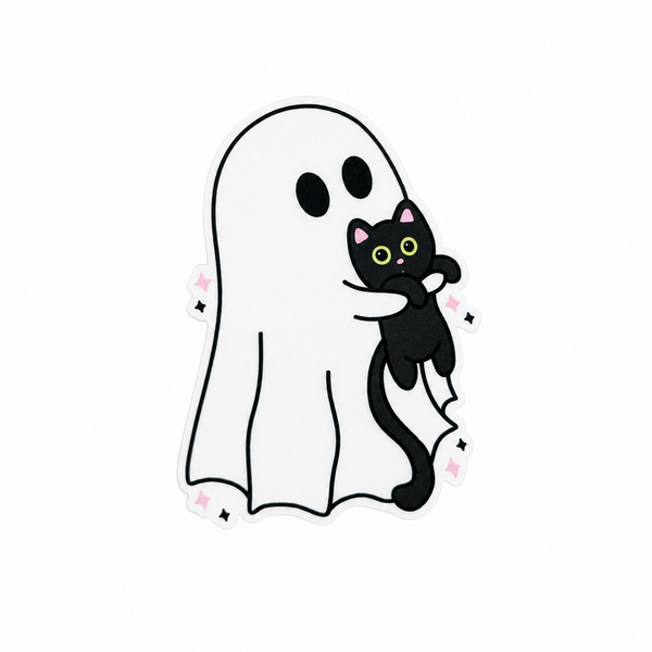 Ghost Cat | Plastic Add-On - BadgeSmith