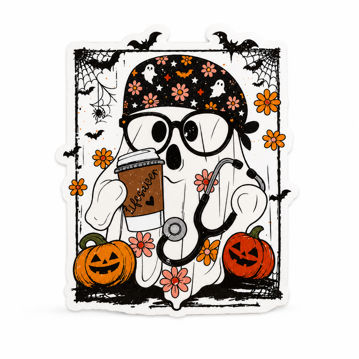 Ghost Nurse | Plastic Add-On - BadgeSmith