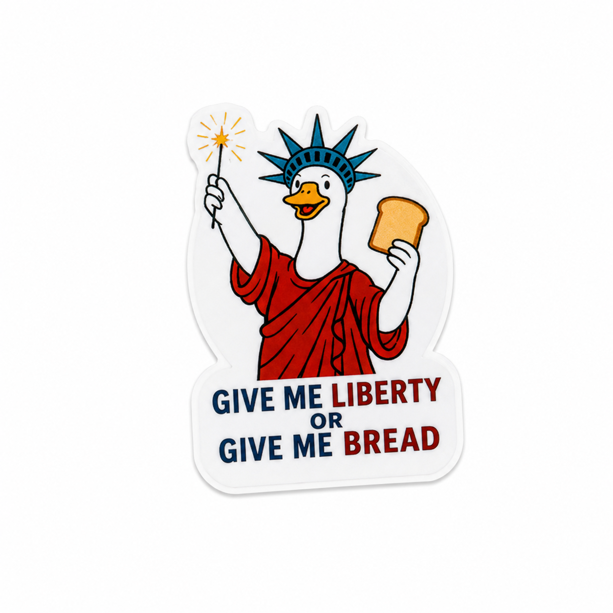 Give Me Liberty or Give Me Bread | Plastic Add-On - BadgeSmith