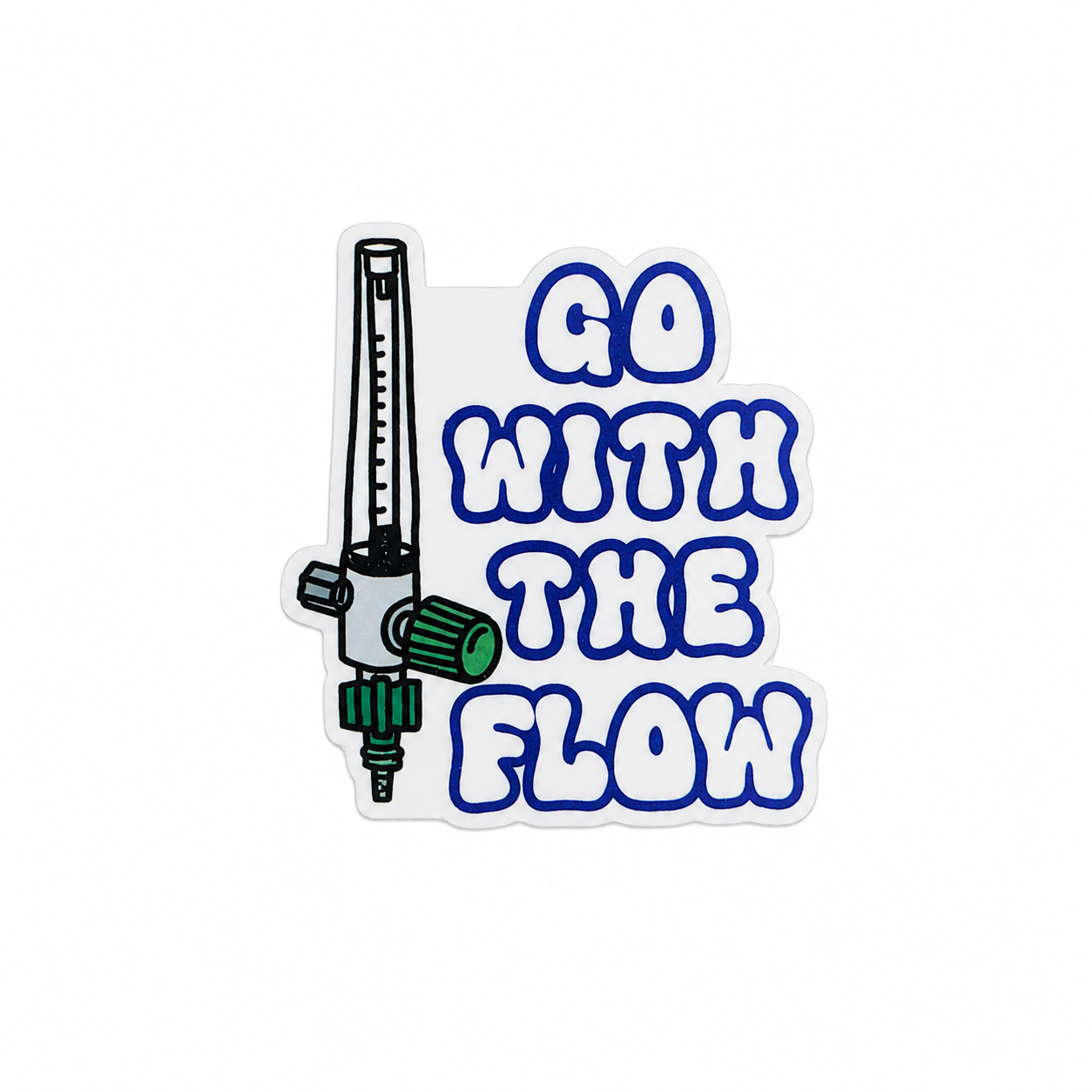 Go with the Flow | Plastic Add-On - BadgeSmith