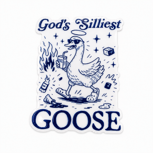 God's Silliest Goose | Plastic Add-On - BadgeSmith