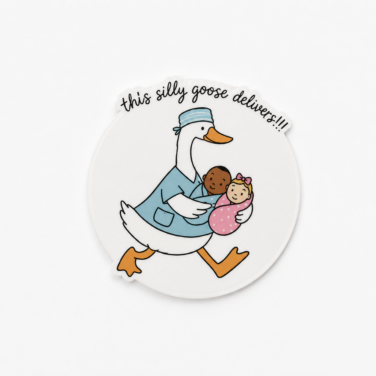 Goose Labor Delivery | Plastic Add-On - BadgeSmith