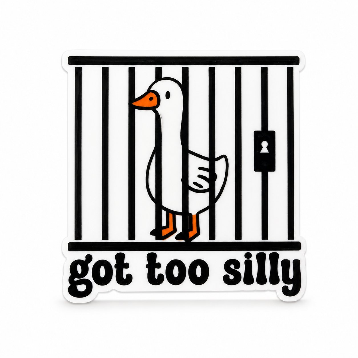 Got too Silly | Plastic Add-On - BadgeSmith