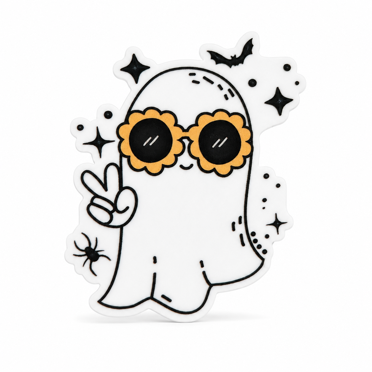 Groovy Ghost | Plastic Add-On - BadgeSmith