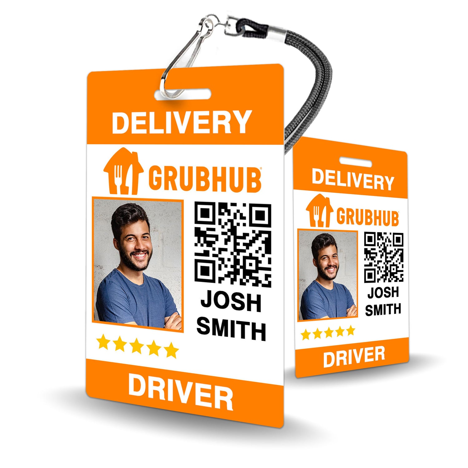 Grubhub Driver ID Card - BadgeSmith