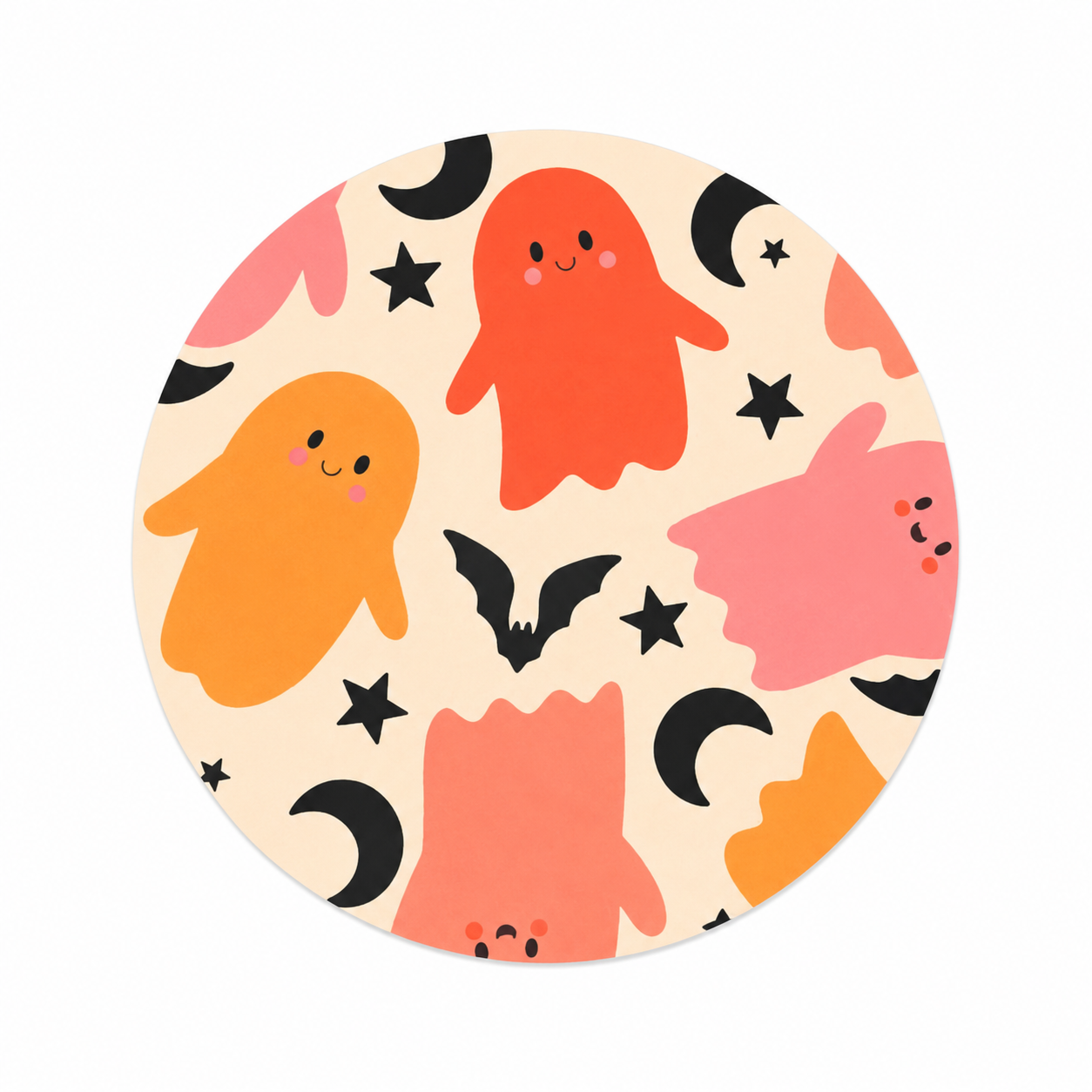 Halloween Ghosts | Hard Board Add-On - BadgeSmith