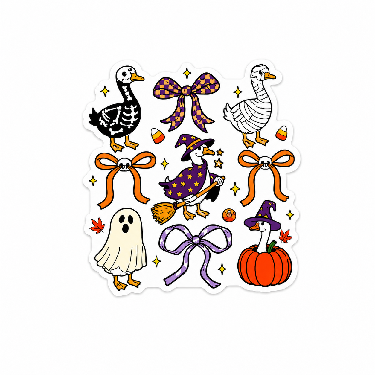 Bows and Spooky Geese | Plastic Add-On - BadgeSmith