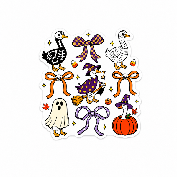 Bows and Spooky Geese | Plastic Add-On - BadgeSmith