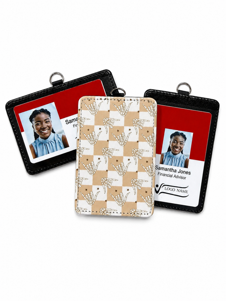 Hang Loose Skeleton ID Badge Holder