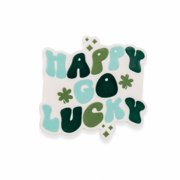 Happy Go Lucky | Plastic Add-On - BadgeSmith