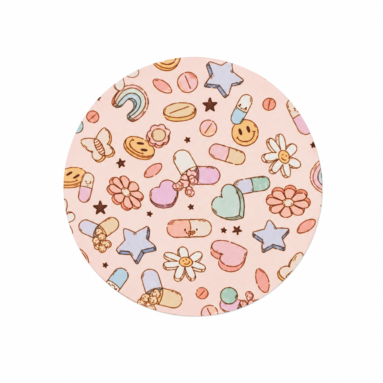 Happy Pills | Hard Board Add-On - BadgeSmith