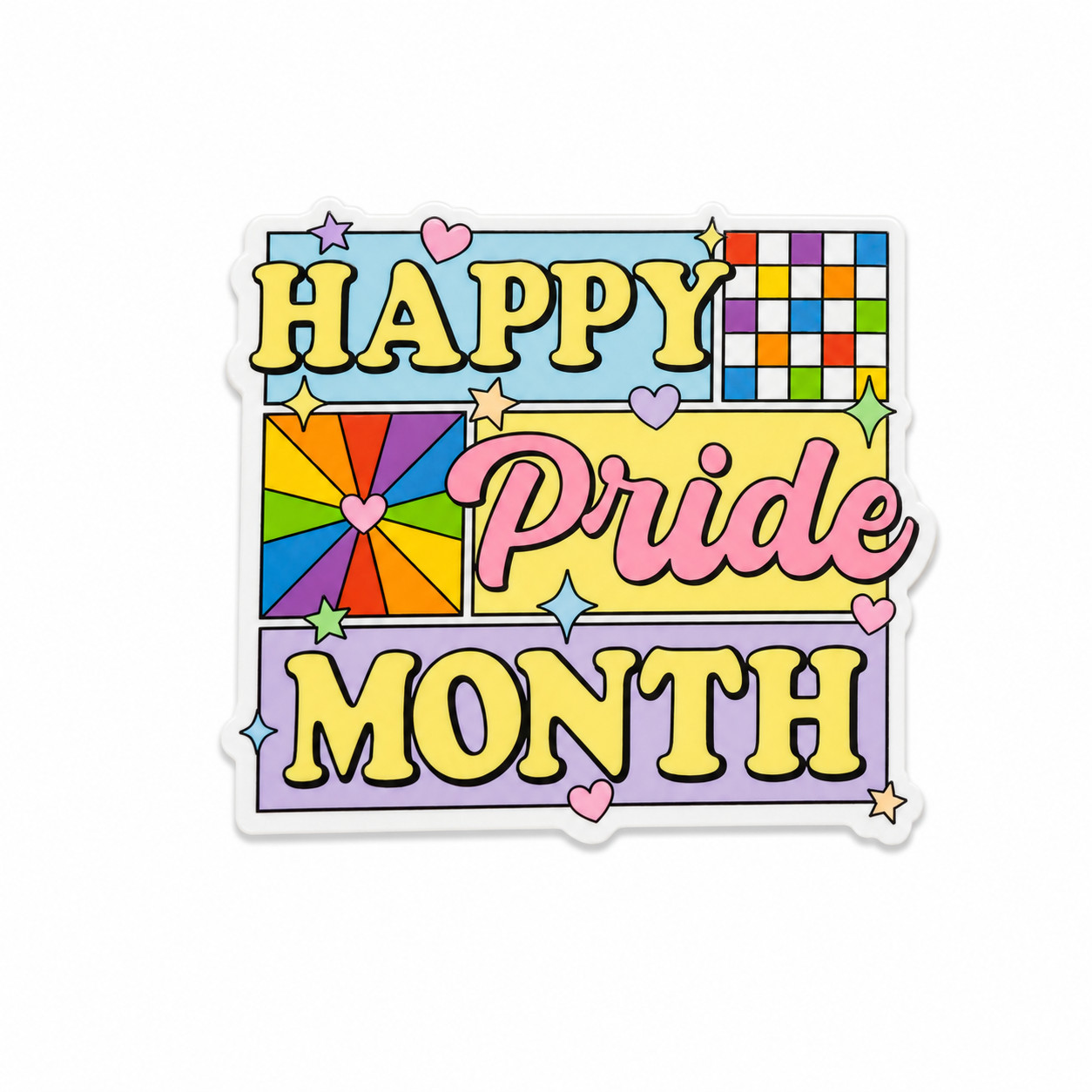 Happy Pride Month | Plastic Add-On - BadgeSmith
