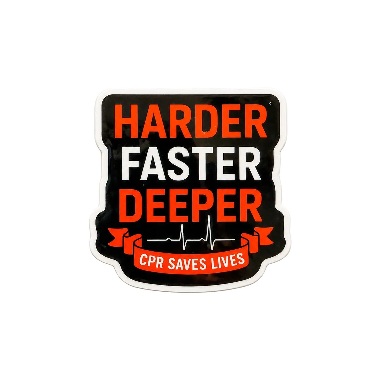 Harder Faster CPR | Plastic Add-On - BadgeSmith