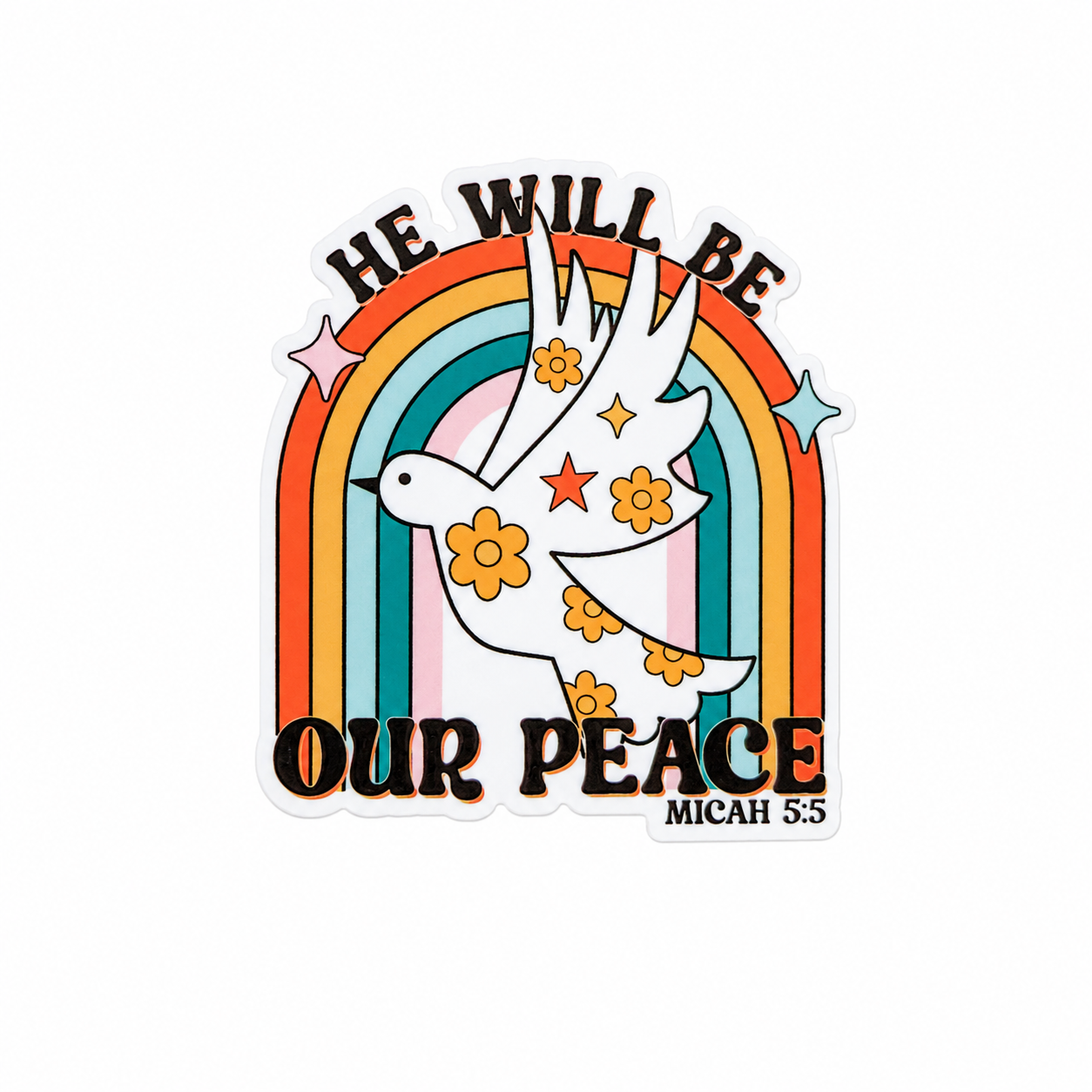 He Will Be Our Peace | Plastic Add-On - BadgeSmith