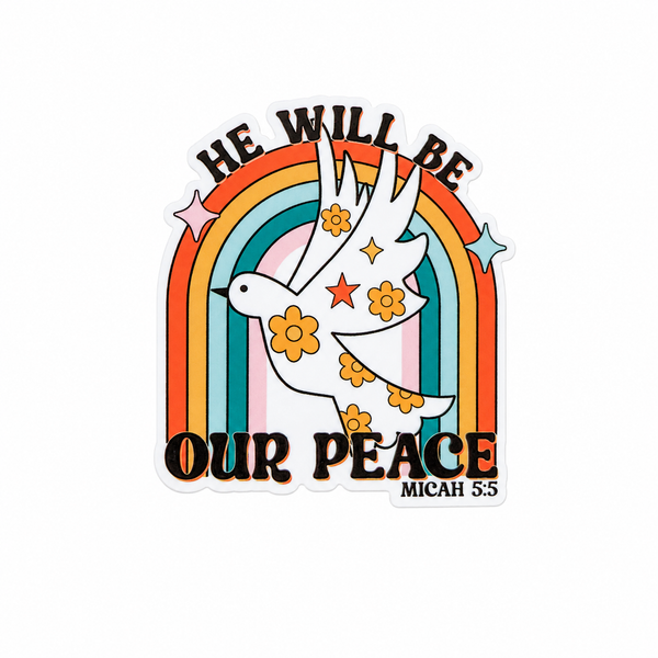 He Will Be Our Peace | Plastic Add-On - BadgeSmith