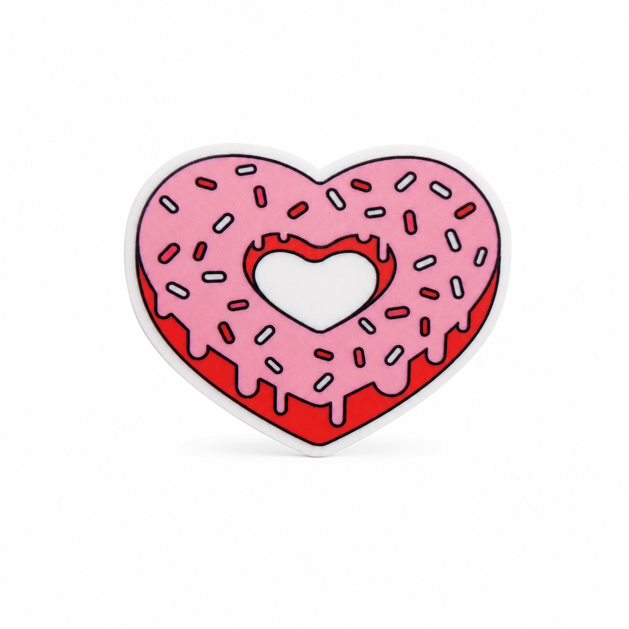 Heart Donut | Plastic Add-On - BadgeSmith