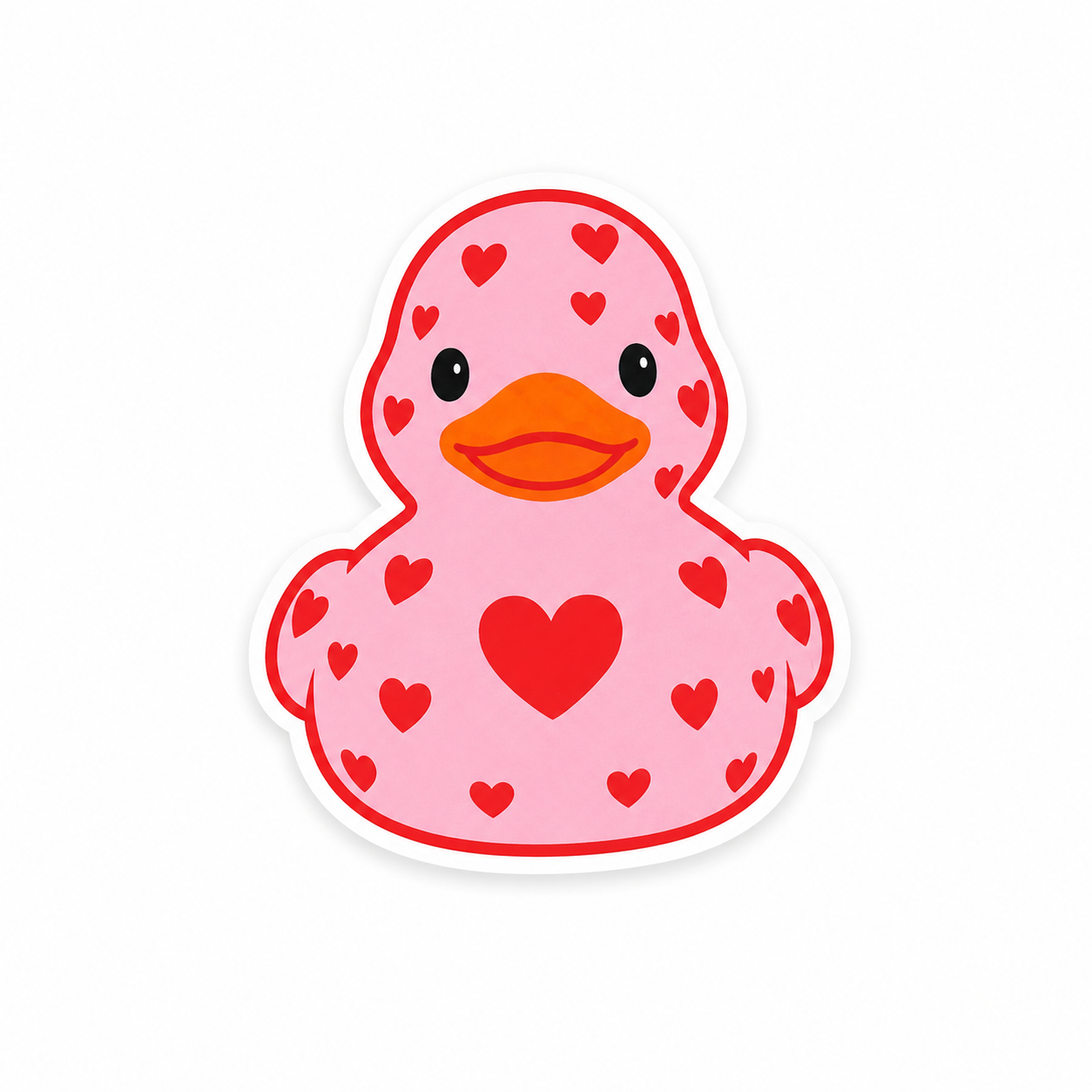 Heart Duck | Plastic Add-On - BadgeSmith