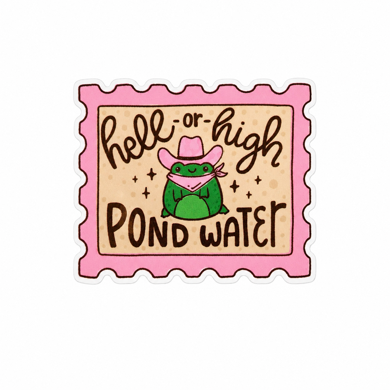 Hell or High Pond Water | Plastic Add-On - BadgeSmith